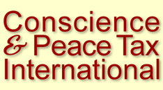 CPTI Web site banner image: 'Conscience & Peace Tax International.'